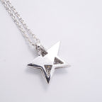 Chanel Necklace Comet Star Large 18k White Gold Diamond — view 2