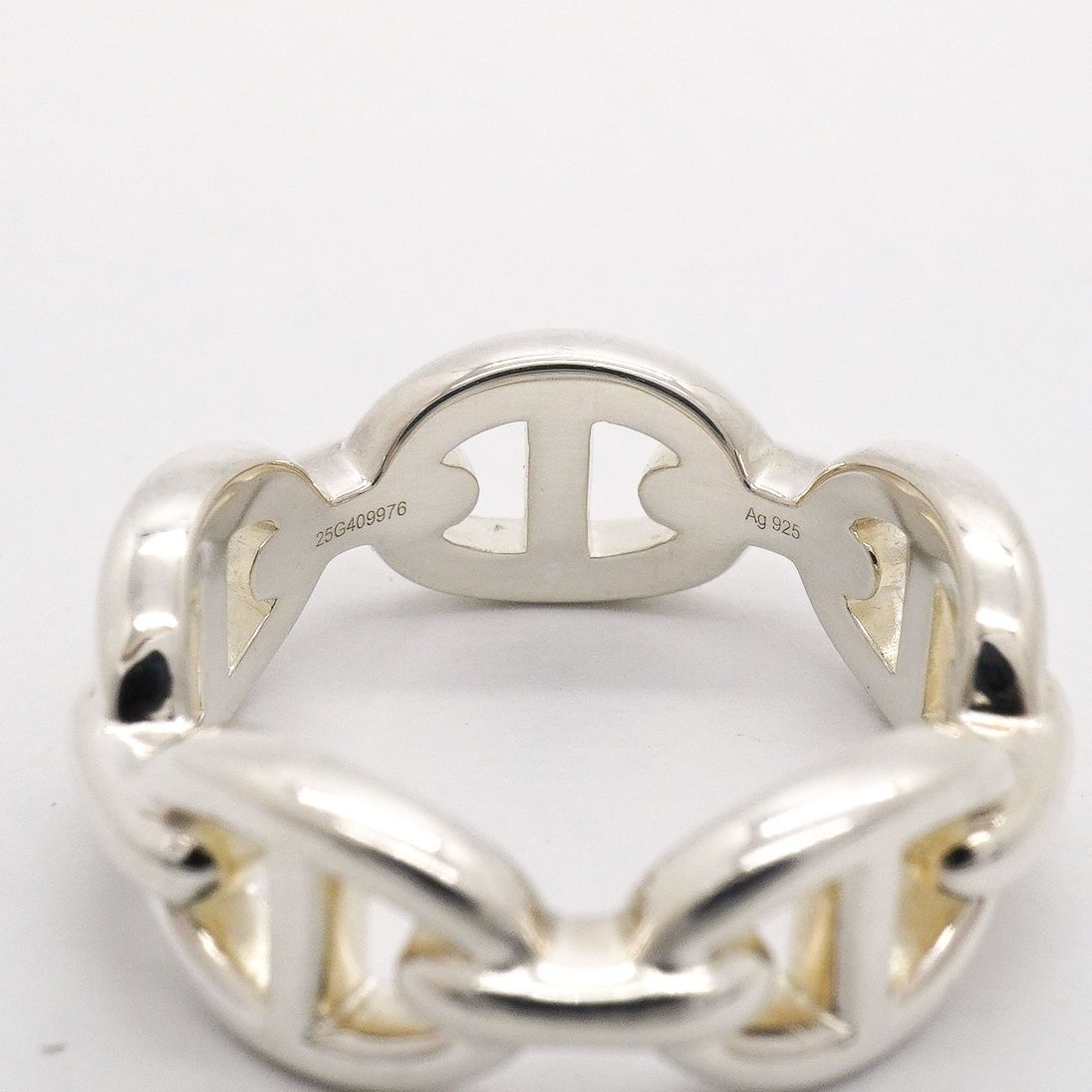 Hermes Ring Enchainee Chaine D'ancre 925 Sterling Silver — view 6