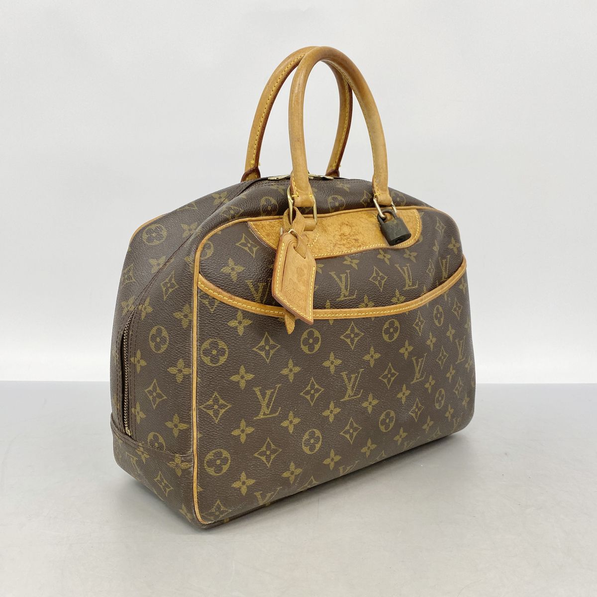 Louis Vuitton Handbag Monogram Deauville Brown — view 2