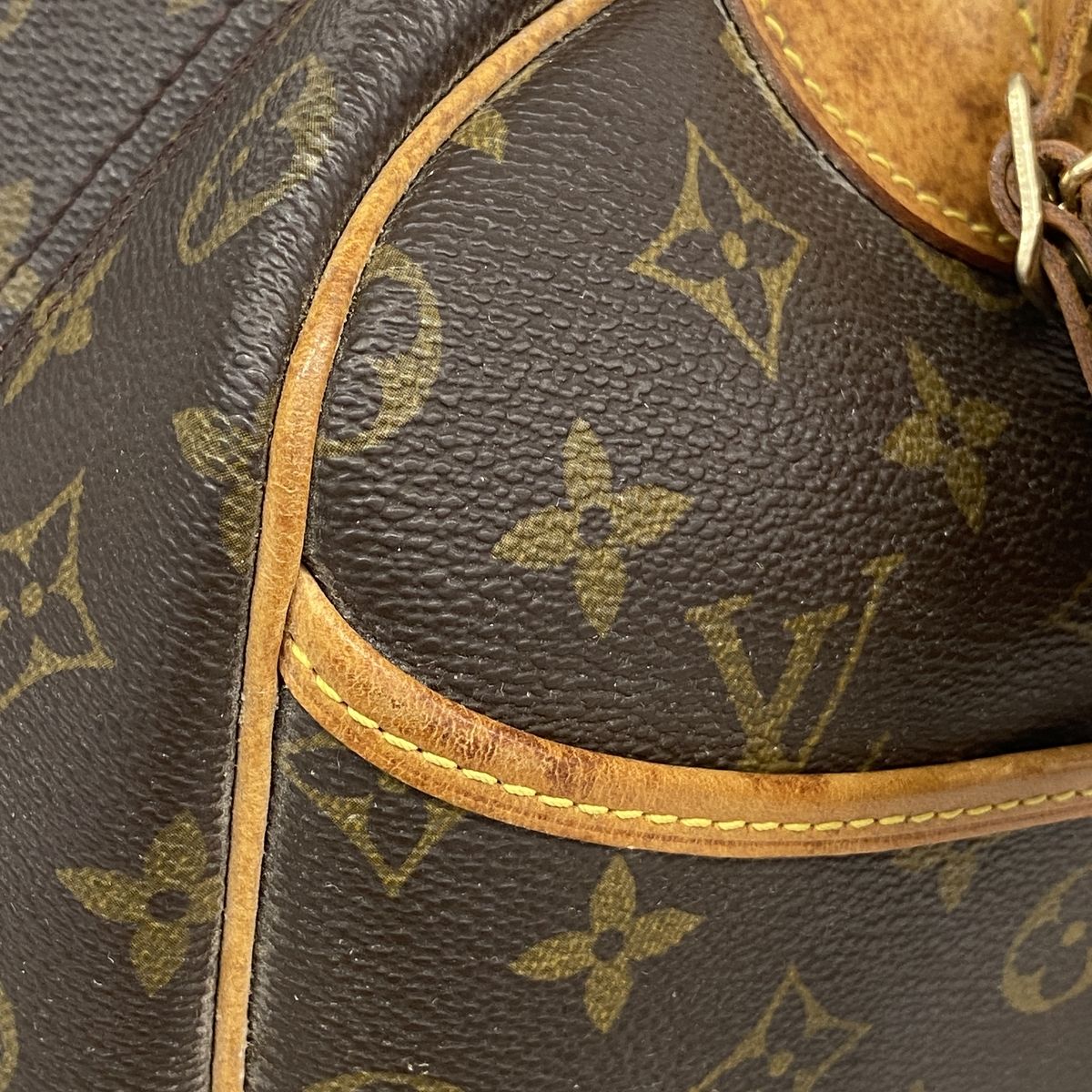 Louis Vuitton Handbag Monogram Deauville Brown — view 7