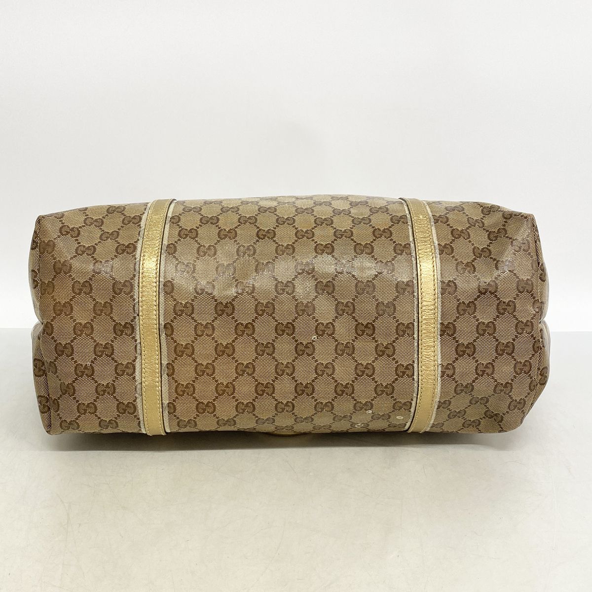 Gucci Tote Bag GG Crystal Brown Gold — view 3