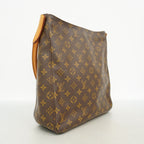 Louis Vuitton Shoulder Bag Monogram Looping GM Brown — view 2