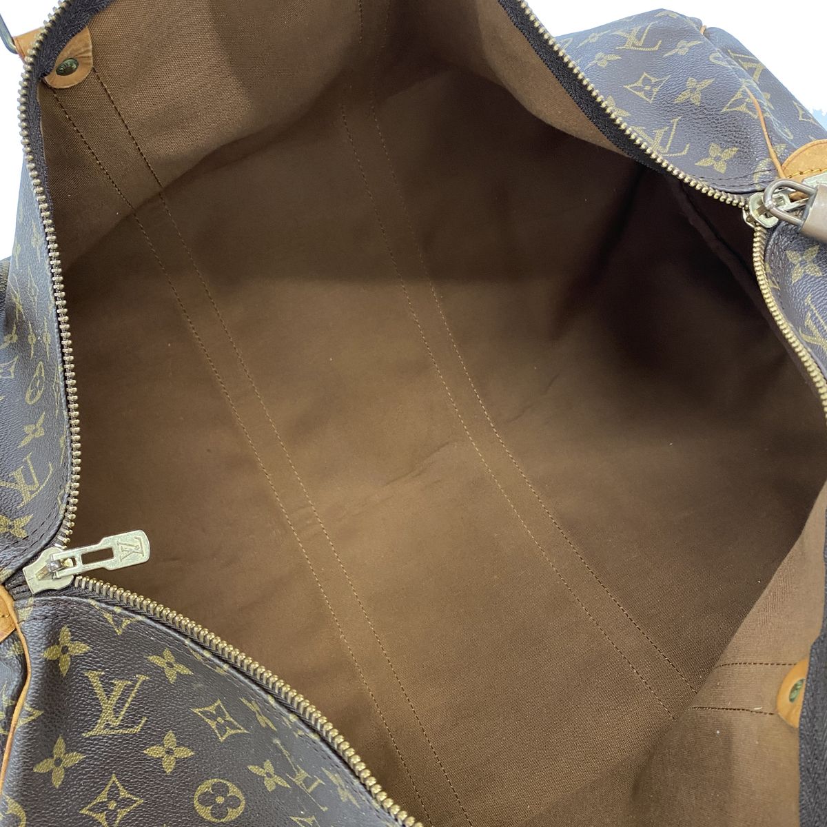 Louis Vuitton Boston Bag Monogram Keepall 55 Brown — view 4