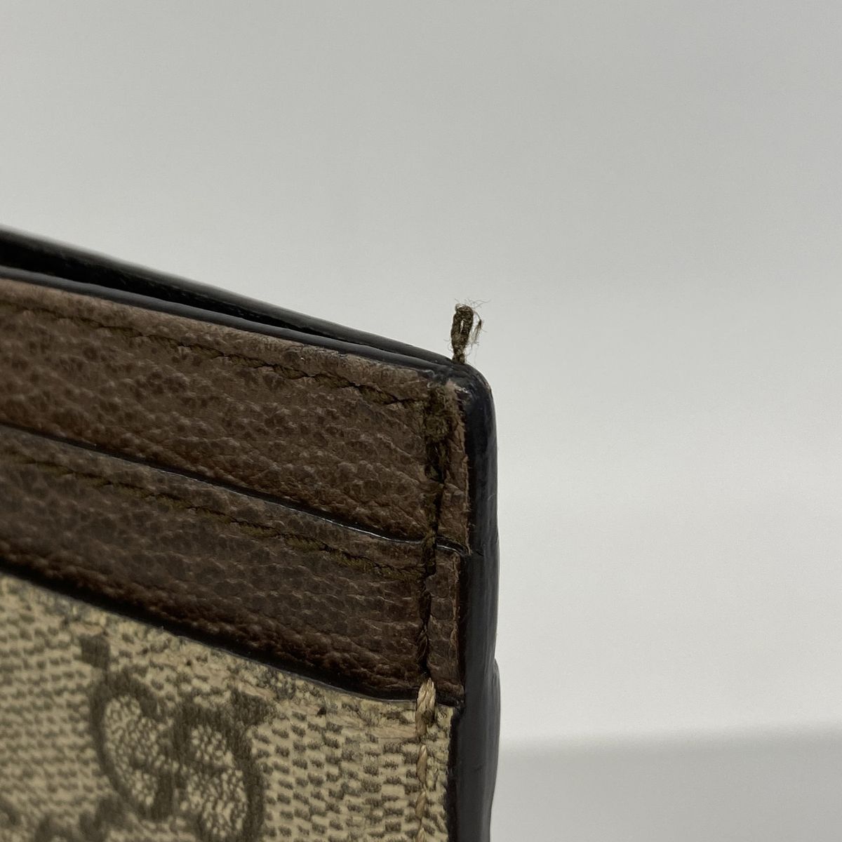 Gucci Card Case Ophidia Brown Gold — view 8