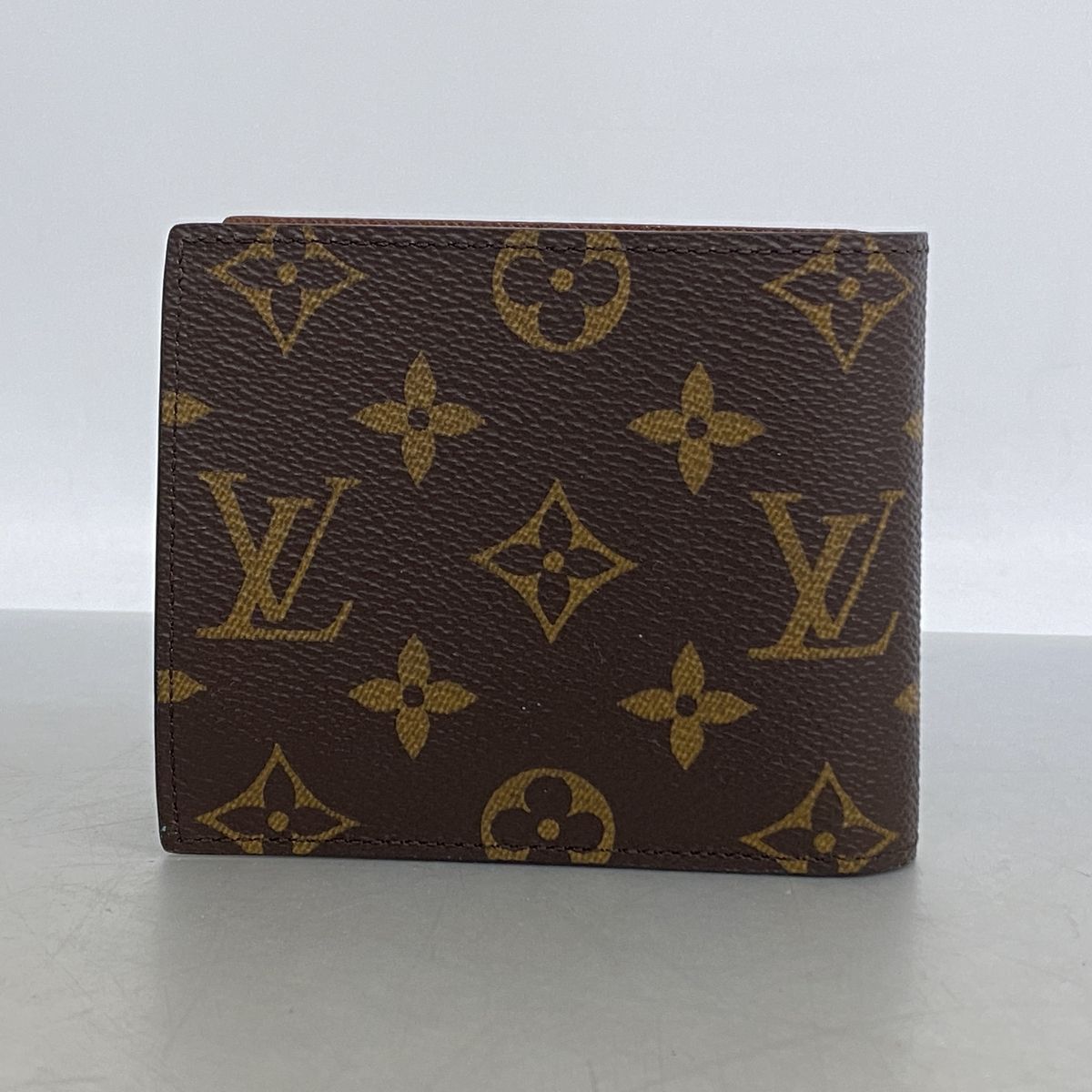 Louis Vuitton Wallet Monogram Portefeuille Marco NM Brown — view 6