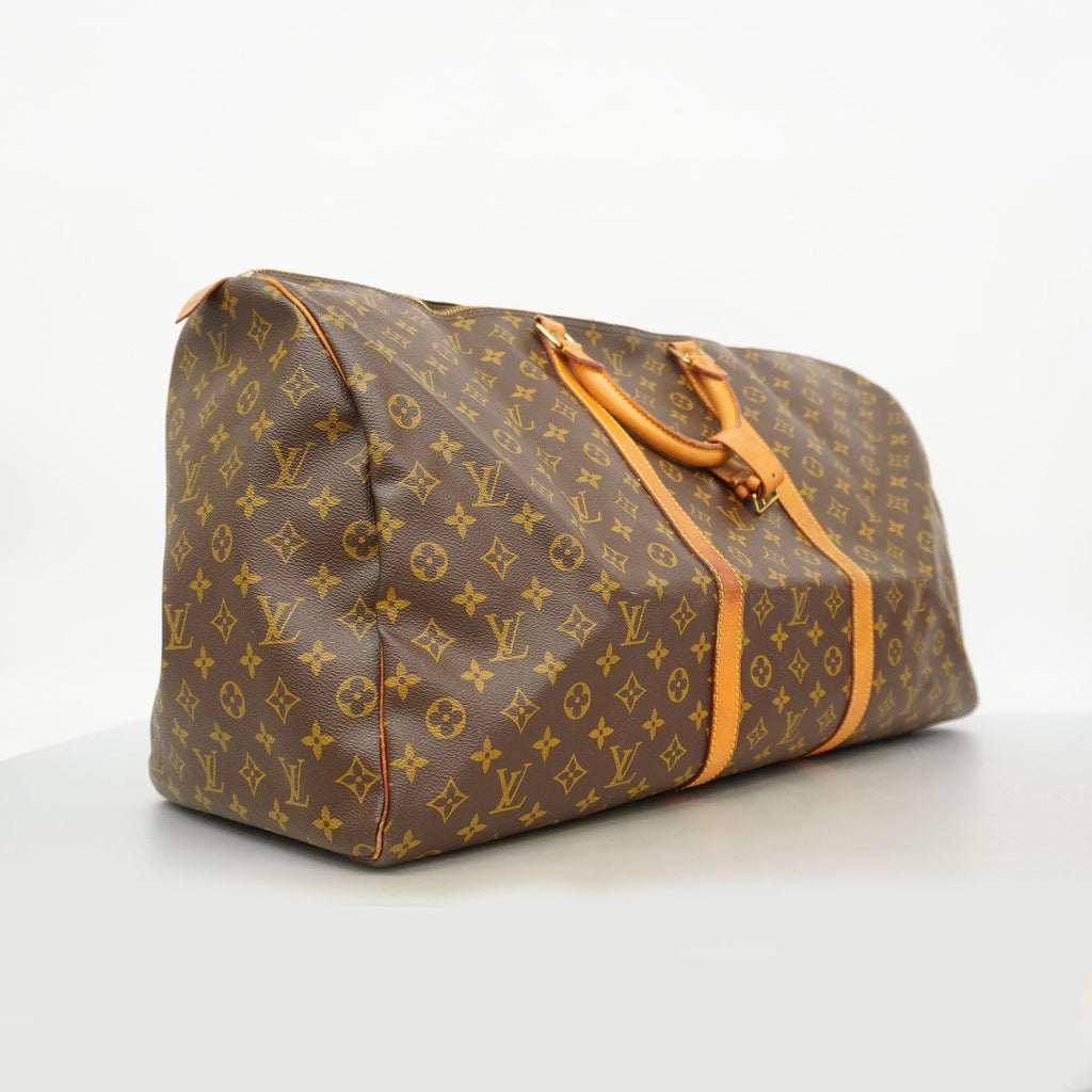 Louis Vuitton Boston Bag Monogram Keepall 60 Brown — view 2