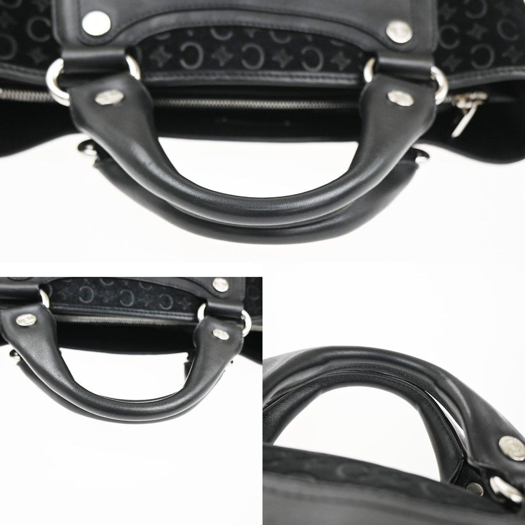 Celine C Macadam Boogie Bag Handbag Black Suede Leather — view 8