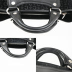 Celine C Macadam Boogie Bag Handbag Black Suede Leather — view 8