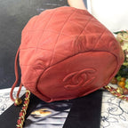 Chanel Drawstring Quilted Chain Shoulder Bag — view 4