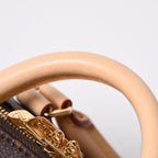 Louis Vuitton Shoulder Bag Speedy Bandouliere 20 Leather Brown Gold — view 8