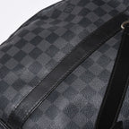 Louis Vuitton Keepall Bandouliere 55 Boston Bag Damier Graphite Black — view 6