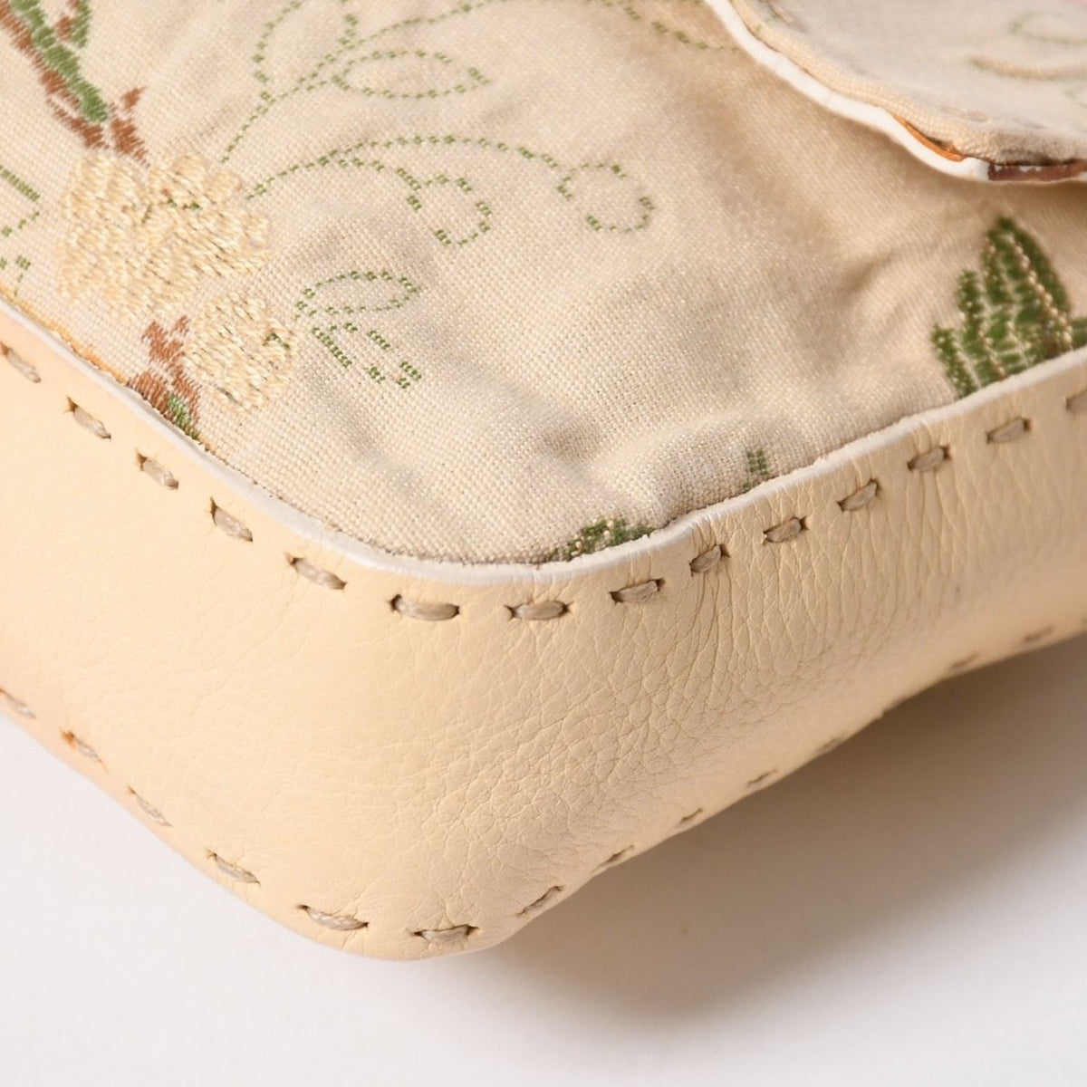 Fendi Selleria Mamma Bucket Flower Embroidery Shoulder Bag Botanical Pattern FF — view 6