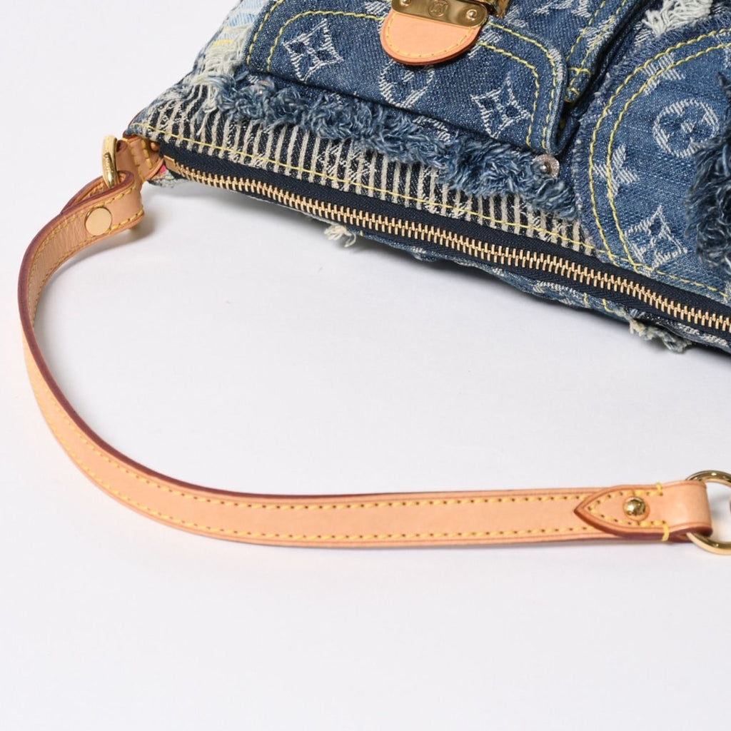 Louis Vuitton Pouch Patchwork Monogram Denim Blue — view 5