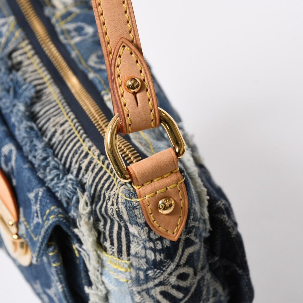 Louis Vuitton Pouch Patchwork Monogram Denim Blue — view 7