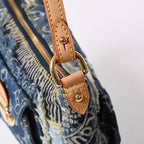Louis Vuitton Pouch Patchwork Monogram Denim Blue — view 7