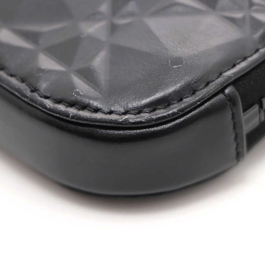 Dior Lady Dior Tech Holder Black Calfskin Shoulder Bag Leather — view 6