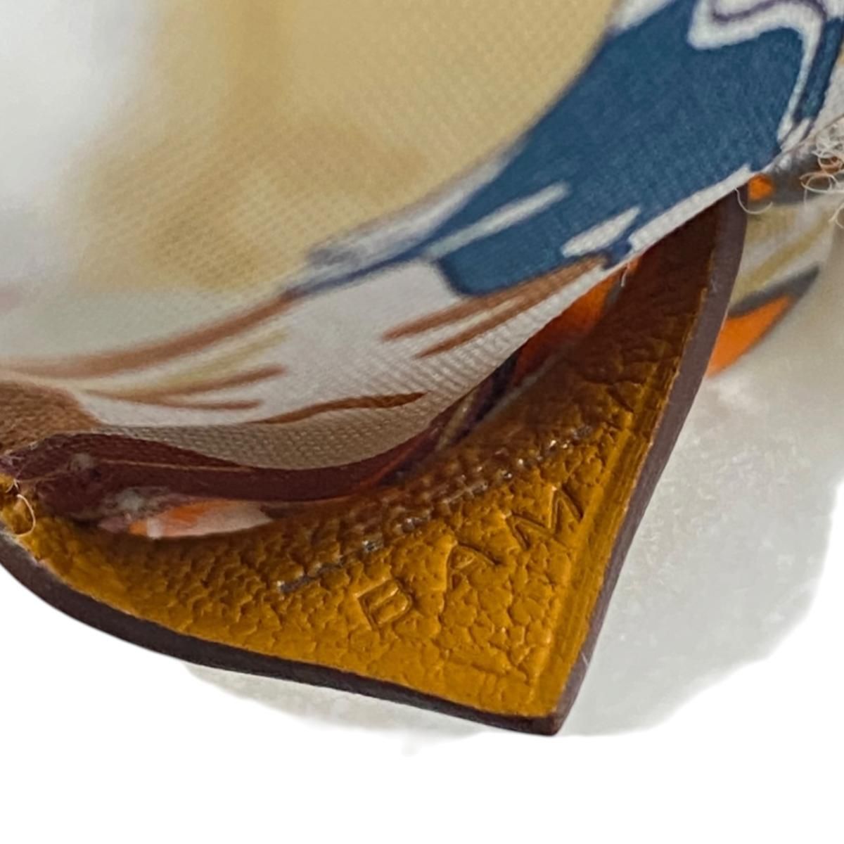 Hermes Buddy Charm Aloha Brown White Multicolor Keychain — view 5