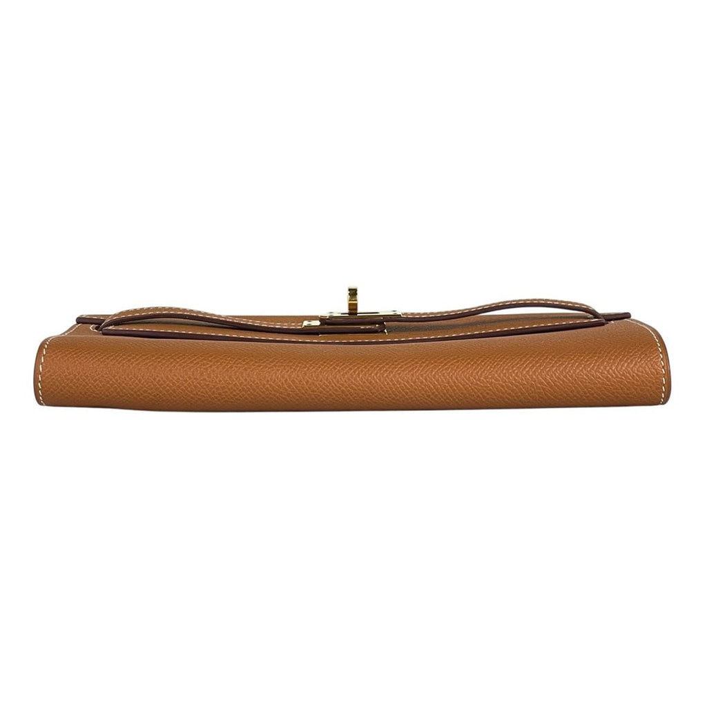Hermes Kelly Long to Go Wallet on Chain Shoulder Bag Veau Epsom Gold — view 5