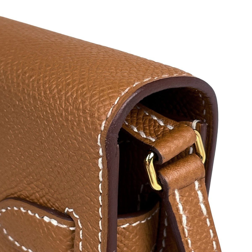 Hermes Kelly Long to Go Wallet on Chain Shoulder Bag Veau Epsom Gold — view 8