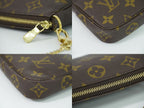 Louis Vuitton LV Mini Pochette Accessoires Monogram Pouch Handbag Brown — view 7