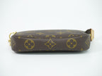 Louis Vuitton LV Mini Pochette Accessoires Monogram Pouch Handbag Brown — view 3