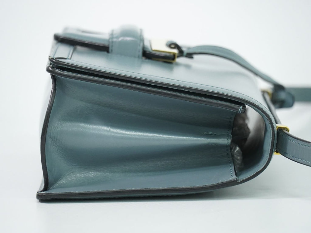 Loewe Barcelona Shoulder Bag Pochette Leather Blue — view 4