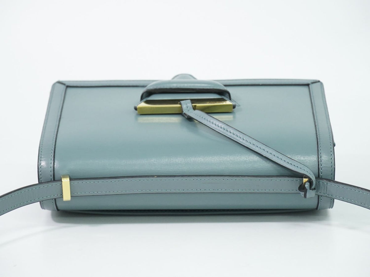 Loewe Barcelona Shoulder Bag Pochette Leather Blue — view 5