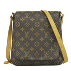 Louis Vuitton LV Musette Salsa Long Monogram Shoulder Bag Pochette Brown