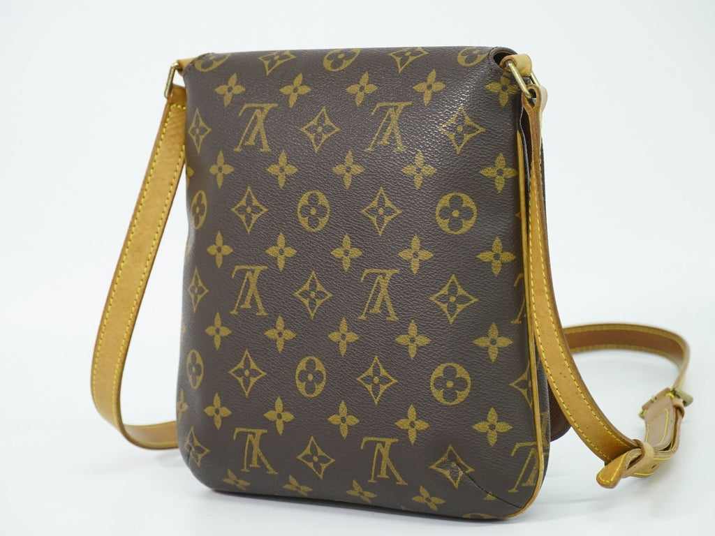 Louis Vuitton LV Musette Salsa Long Monogram Shoulder Bag Pochette Brown — view 2
