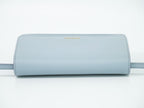 Prada Leather 2-Way Wallet on Chain Clutch Pochette Light Blue — view 5