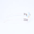 Chanel Rimless Sunglasses Eyewear CC Logo Aurora Clear — view 4