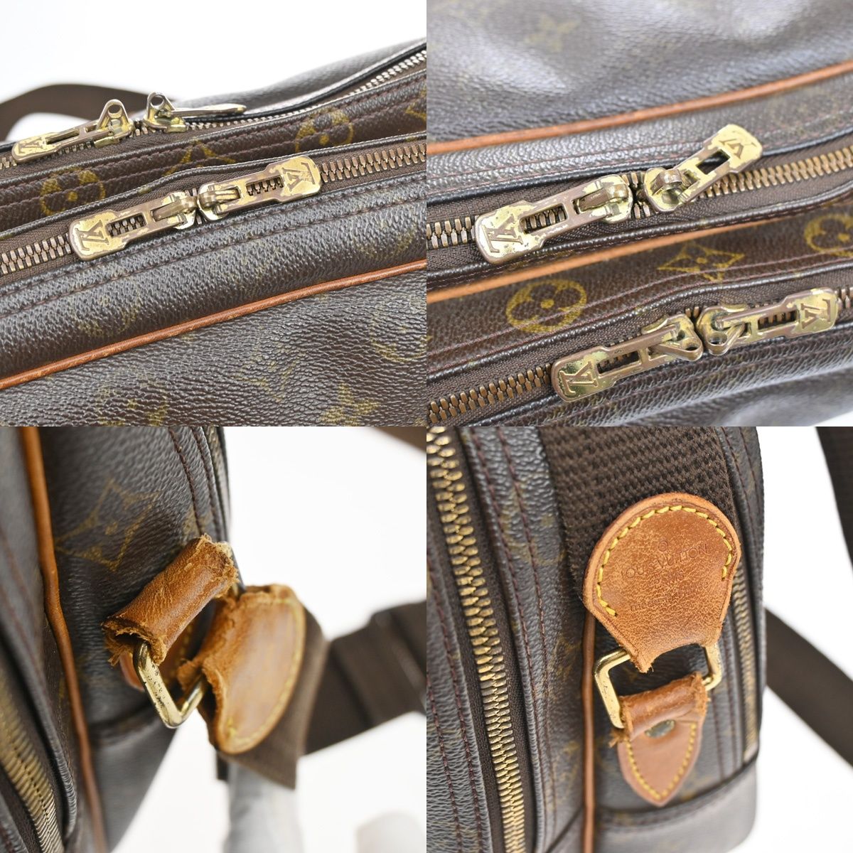 Louis Vuitton Reporter GM Shoulder Bag Monogram Leather — view 8