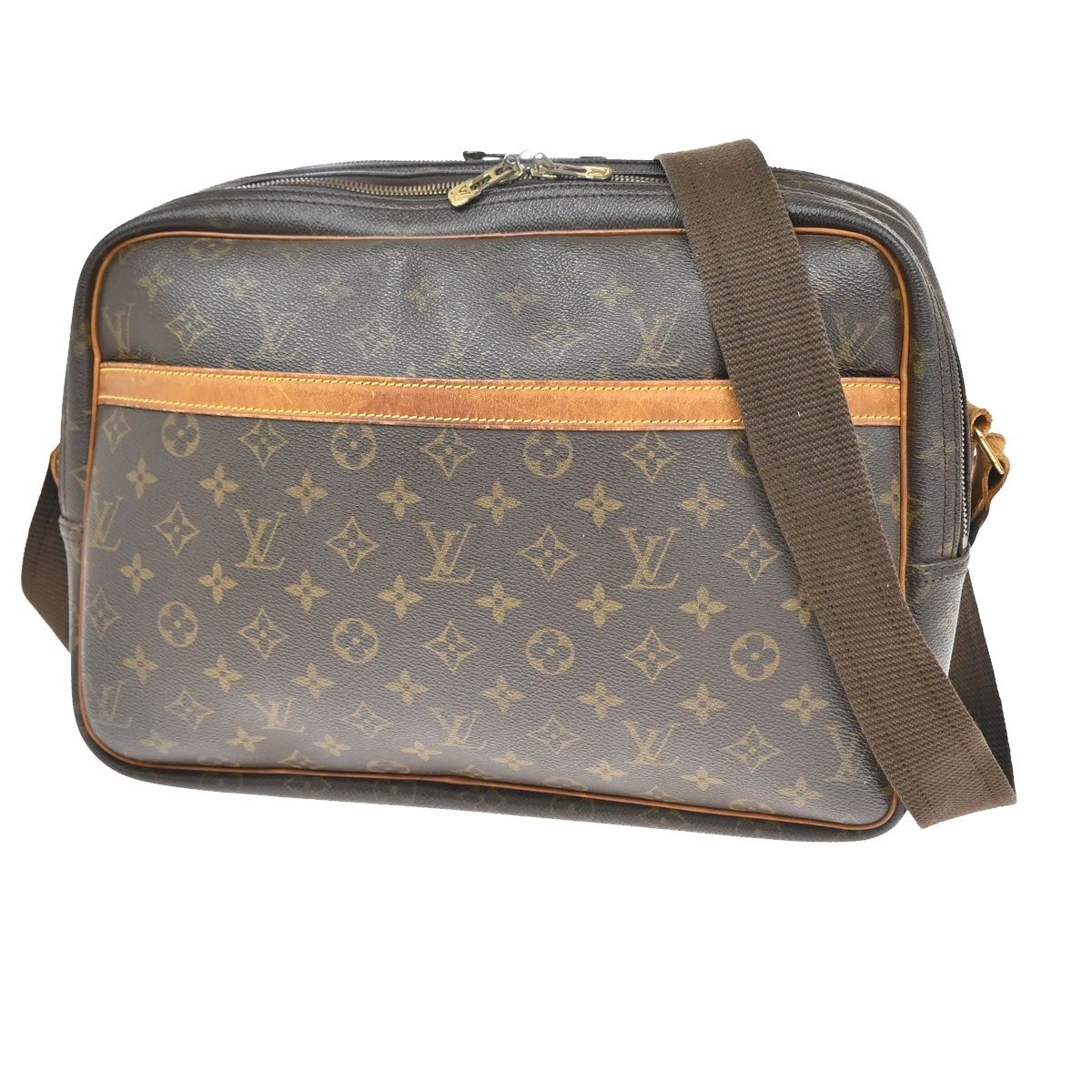 Louis Vuitton Reporter GM Shoulder Bag Monogram Leather