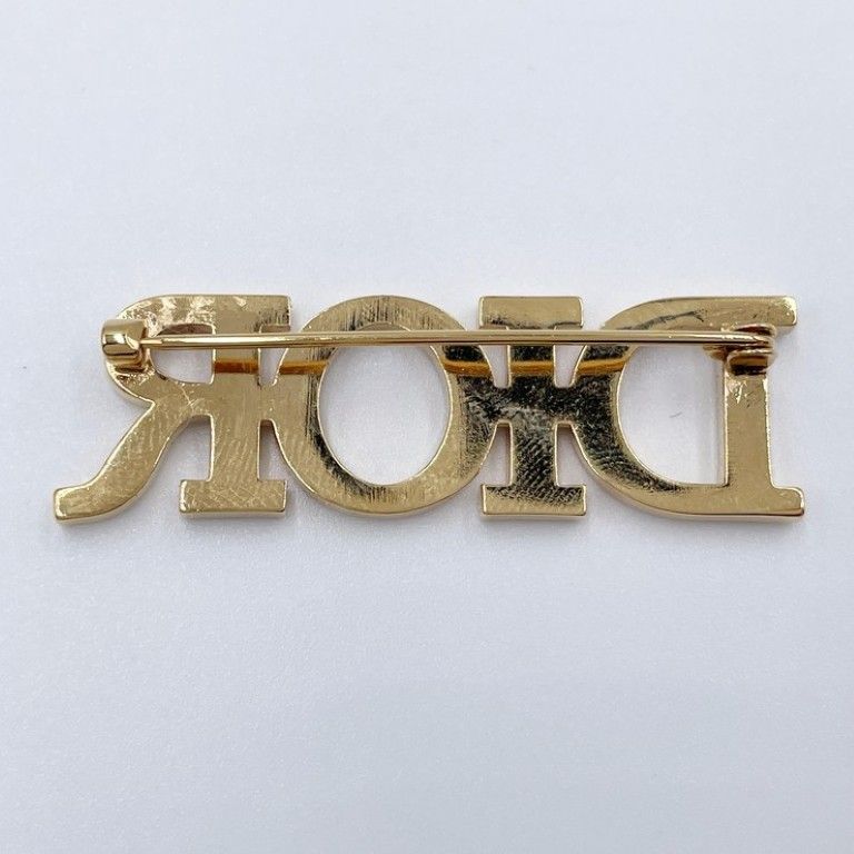Dior Brooch Dio(r)evolution Gold Metal Rhinestone — view 2