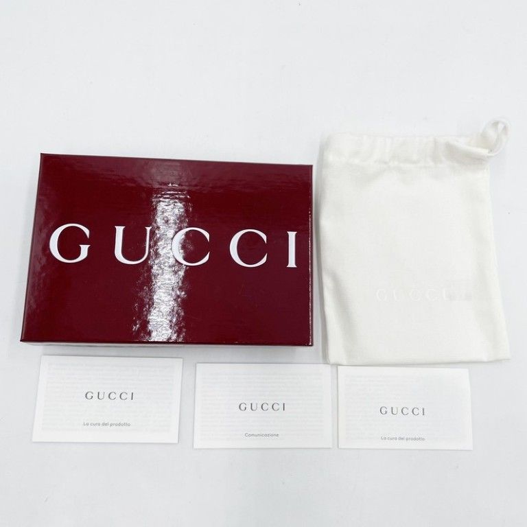 Gucci Key Holder Playful Heart Beige Pink White GG Supreme Leather Key Ring Gold — view 4