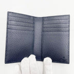 Gucci Card Case GG Supreme Blue Leather Business — view 8