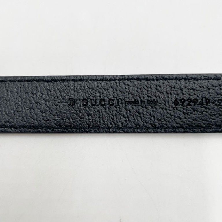 Gucci Tall Interlocking G Small Medium Pet Black Leather Gold — view 5