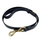 Gucci Tall Interlocking G Small Medium Pet Black Leather Gold