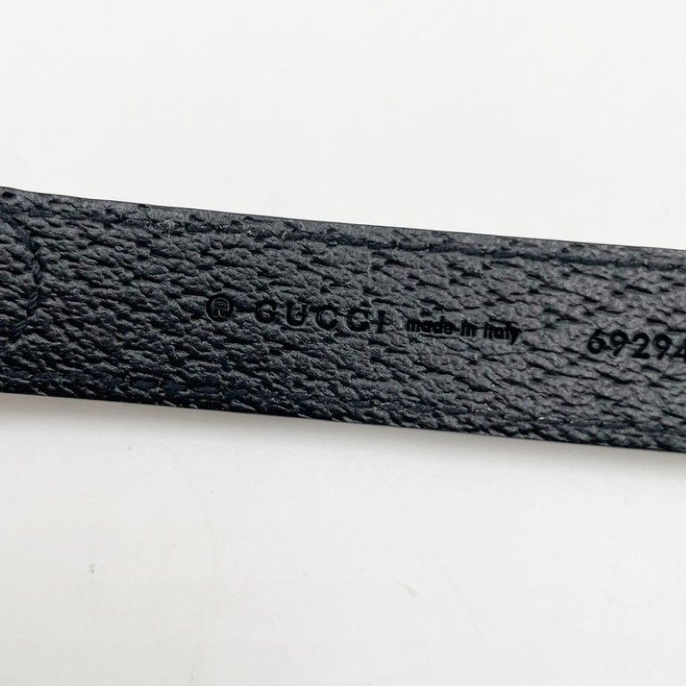 Gucci Collar Interlocking G Black Leather Pet Color Gold Pet Accessory — view 8