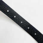 Gucci Collar Interlocking G Black Leather Pet Color Gold Pet Accessory — view 5
