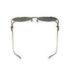 Gucci Sunglasses Interlocking G Web Stripe Gold Navy Red Metal Eyewear — view 5