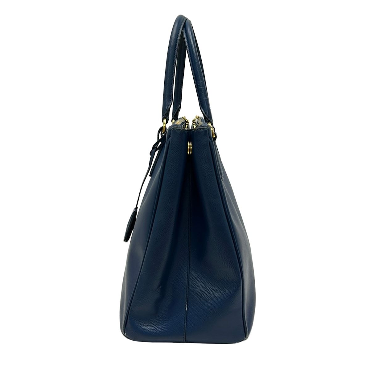 Prada Tote Bag Vintage Galleria Large Blue Leather — view 4