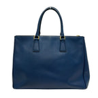 Prada Tote Bag Vintage Galleria Large Blue Leather — view 3