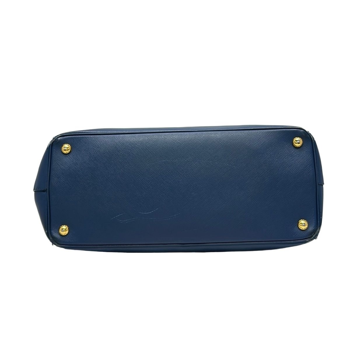 Prada Tote Bag Vintage Galleria Large Blue Leather — view 5