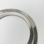 Dior Y2k CD Ribbon Double Chain Necklace Plated Silver Vintage — view 5