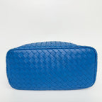 Bottega Veneta Intrecciato Nappa Chain Shoulder Bag Leather Blue Vintage — view 8