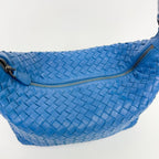 Bottega Veneta Intrecciato Nappa Chain Shoulder Bag Leather Blue Vintage — view 7