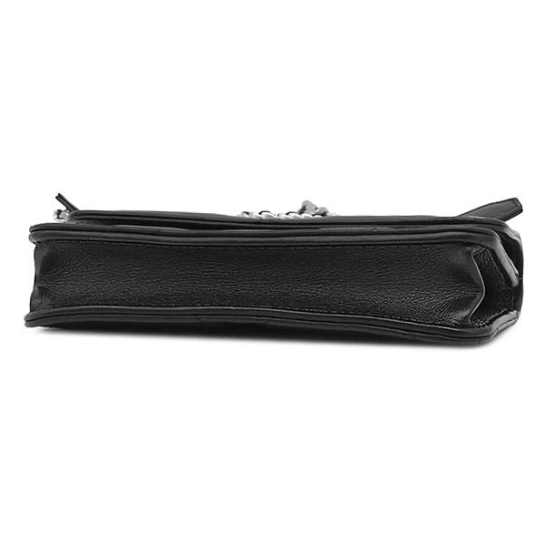 Chanel Chain Wallet Chanel 19 Clutch Lambskin Black Silver — view 3