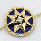 Dior Bracelet Rose Des Vents Purple Yellow Gold 18k Diamond Lapis Lazuli — view 8