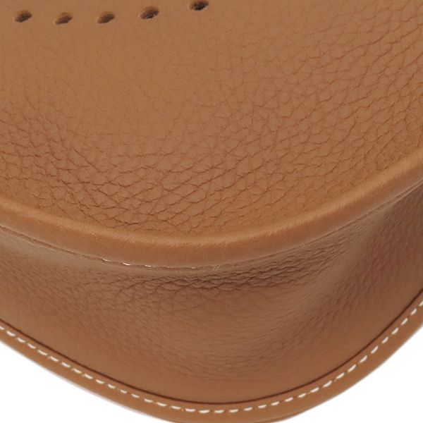 Hermes Shoulder Bag Evelyne 3 PM 29 Taurillon Clemence Gold Silver — view 4